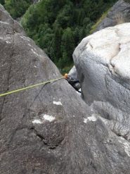 Sulla stettoia prima della calata finale