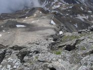 la luna vista dall'alto