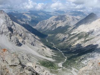 panorama verso il delfinato, a dx Col Des Acle
