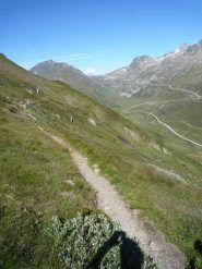 L'evidente itinerario in territorio Svizzero
