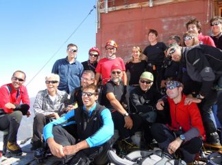 Gruppo con la simpatica gestrice Corinne