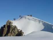 in prossimità della cima