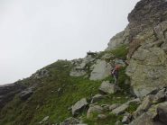 Rientro dalla selletta della Cresta del Vento