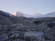 Il Brunegghorn; a dx la cresta di salita