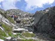 il gruppo in discesa  dai  bastioni...