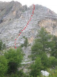 tracciato approssimativo via Fleur de Rocaille - S.T.