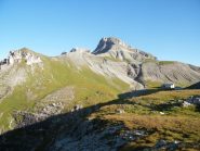 si lascia il rifugio,piz de puez