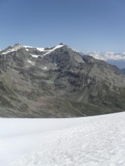 i discesa,panorama sul Ruitor ed il lago s.Grato...