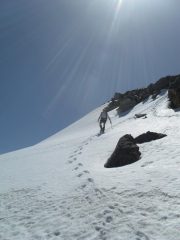 in discesa sulle nostre tracce...