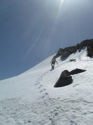 in discesa sulle nostre tracce...