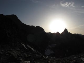 tramonto dal bivacco