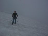 nebbia sul ghiacciaio della losa