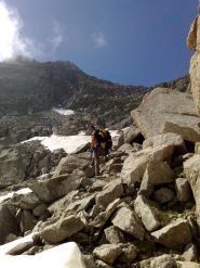 in vista del passo del lago gelato