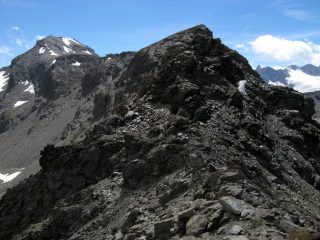 Punta Rosset e Gran Vaudala Nord dal Colle Rosset.
