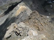 La cresta dalla Punta Rosset al Col Rosset.