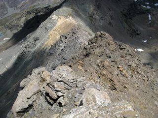 La cresta dalla Punta Rosset al Col Rosset.