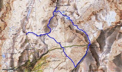 cartina con traccia gps