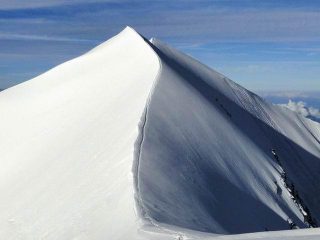 La splendida cresta dal Dome 3 al 2