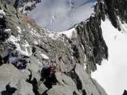 Risalendo sulla Aig. de Berangere