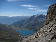 Scorcio sul Lago del Moncenisio salendo