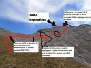 08 - traccia ideale da seguire sui ghiaioni (No ometti, no traccie) solo per evitare situazioni pericolose