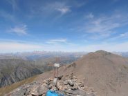 11 - Croce di vetta della Serpentiera con tutti gli Ecrins sullo sfondo