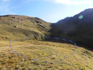 05 - Pianoro paludoso a quota 2.450. Si può superare a valle oppure a monte