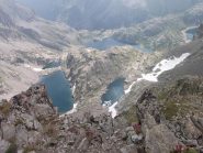dalla cima bella vista sui laghi francesi