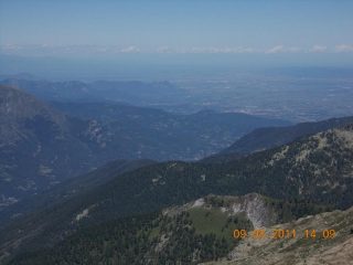 La pianura dal Col Manzol