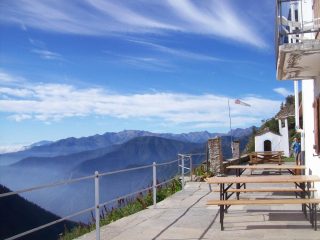 La balconata del rifugio