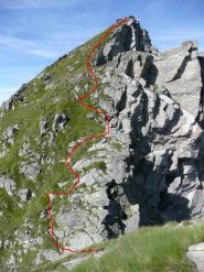 Discesa parzialmente attrezzata dal gemello meridionale