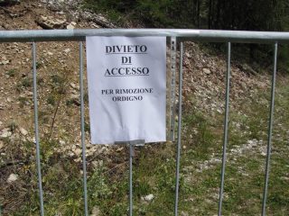 SENTIERO CHIUSO ALMENO FINO AL 17/08/11