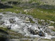 La piena del torrente all'Alpe Bruna di sopra