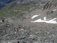 Il versante di salita