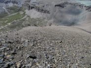 Discesa dal crestone sud-ovest