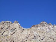 Le due cime dell'Orsiera dal lago Ciardonnet