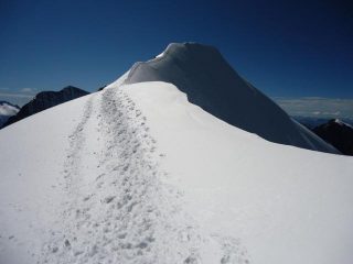 la cresta verso l'Orientale