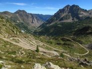 I tornanti della strada che porta al Colle di Sant'Anna