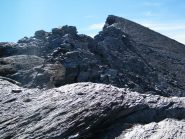 La cima da poco prima del tratto esposto