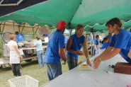 L'organizzazione della festa a Rafour