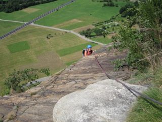 in uscita dal terzo tiro