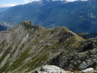 La cresta verso la Mulatera.