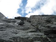 I verticali diedri dopo il nevaio centrele