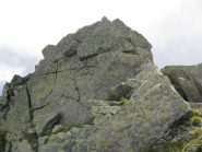 Lo spuntone sommitale di Punta Manda Ovest