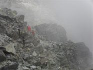 sempre in cresta con scarsa visibilita'...