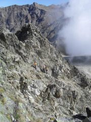 e' iniziato il percorso in cresta...