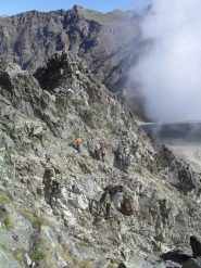 e' iniziato il percorso in cresta...