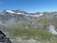 panorama dalla cima verso il rif. Peclet Polset