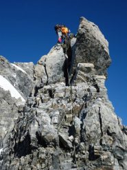 Luca in uno dei tratti più impegnativi