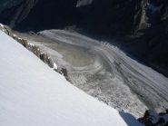 Il glacier d' Argentiere salendo all'Aig.Verte
